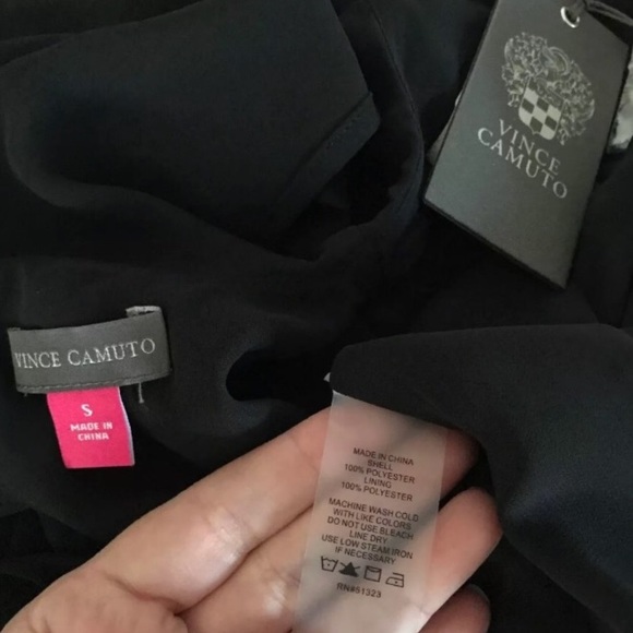 Vince Camuto chiffon draped overlay shift dress - Picture 8 of 8